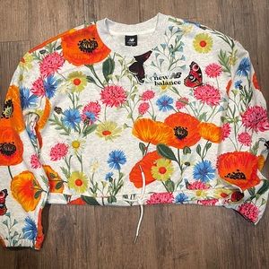 New without tags - new balance crop hoodie